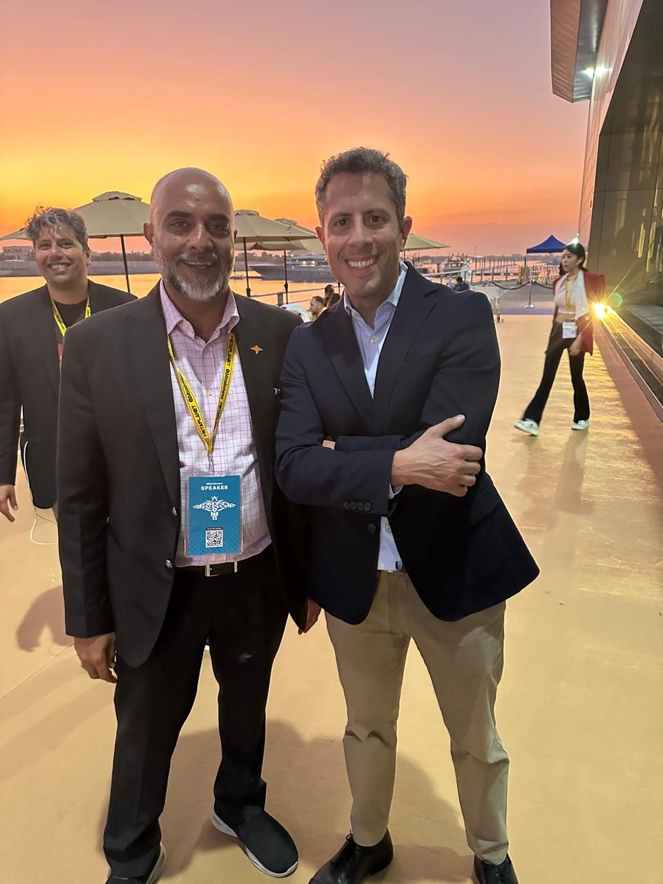 Khurram Shroff with Dr. Saifedean Ammous, author of The Bitcoin Standard